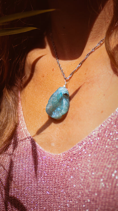 Zeegroene agaat ketting