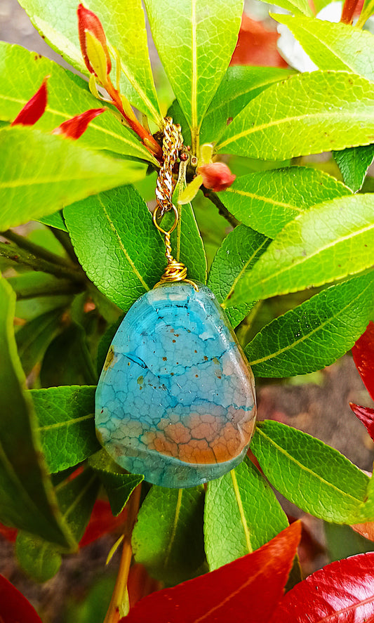 Zeegroene agaat ketting